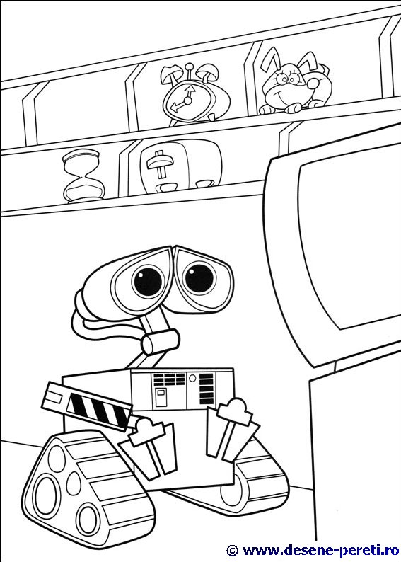 wall-e desene colorat